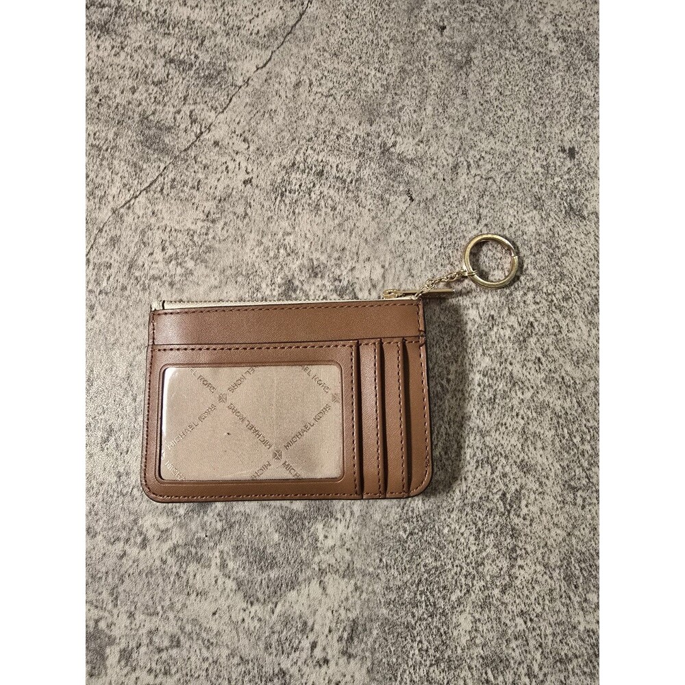 Michael Kors Jet Set Travel Small Leather Top Zip Coin Pouch With ID & Logo - Picture 3 of 4